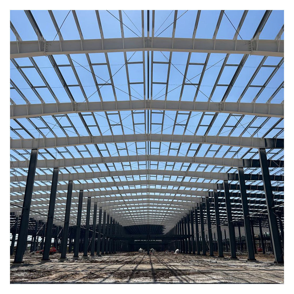 Customized Steel Structure shed Fabrication Steel Structure Large Span Construction For Warehouse Hangar Garage Aircraft