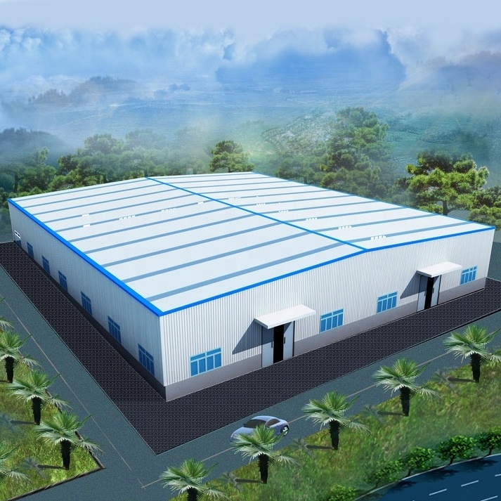 Galvanized Metal Building Prefabricated Steel Structure Warehouse