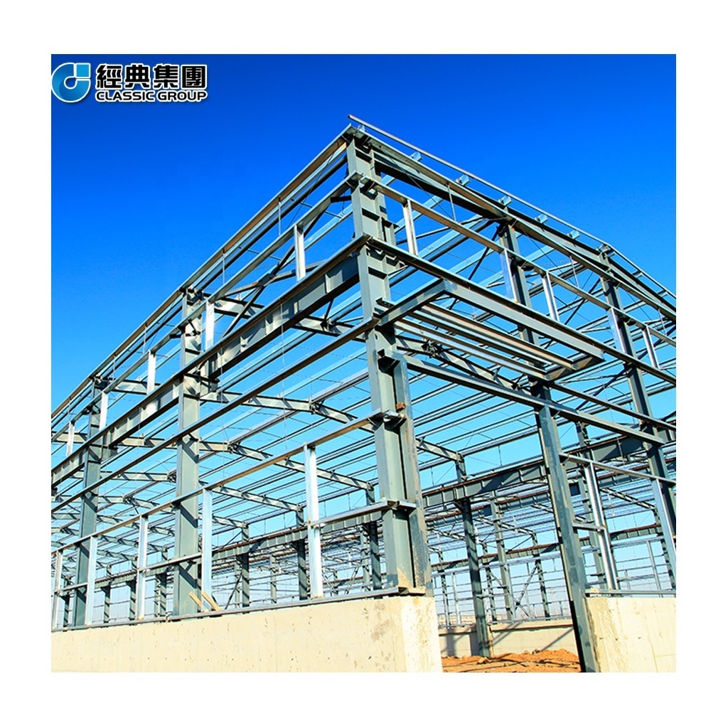 metal frame construction prefabricated factory building plans low price Steel structure