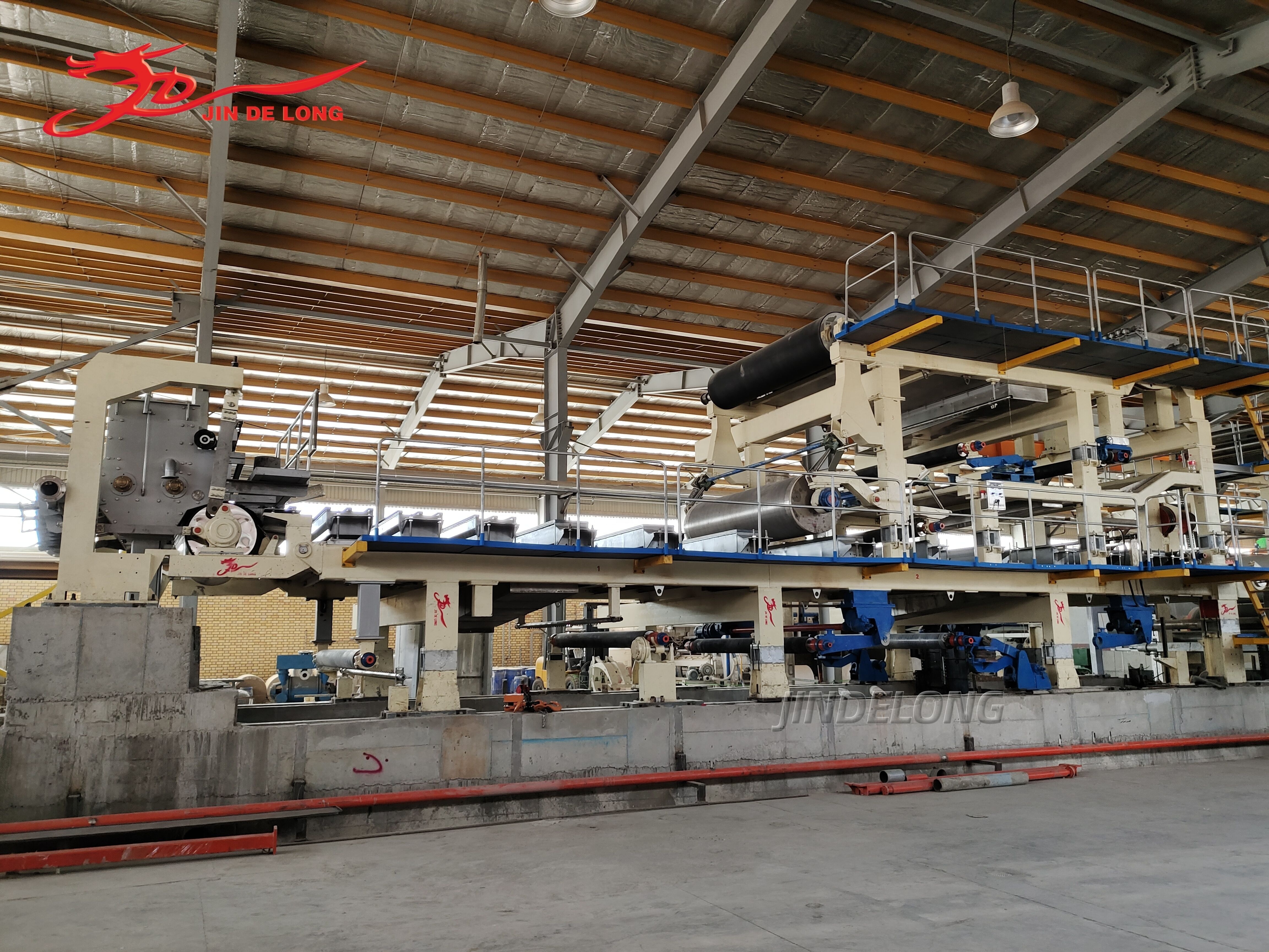 1880mm Second Hand Factory Production Line Kraft Paper Rolls Making Machine for Packaging Industry