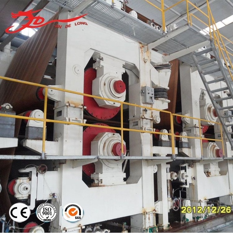 Fluting Paper Making Machine with Waste Carton Box Recycling Equipment Large Scale 300t/d Full Automatic China