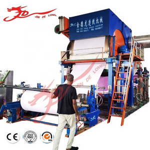 Fully automatic waste pulper paper making machine toilet paper making machine for sale in South Africa