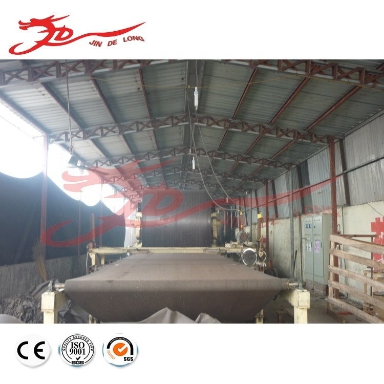 Qinyang jindelong sludge cardboard making machine waste paper recycling machine in Pakistan