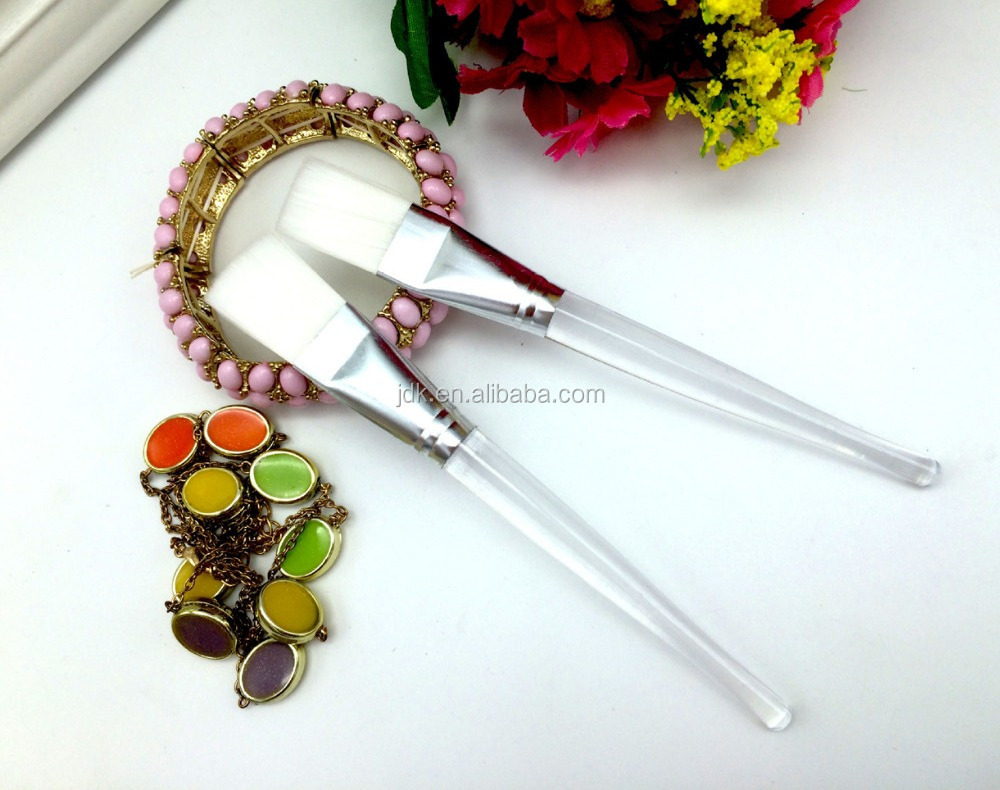 Wholesale Beauty Tools Nylon Hair Crystal Plastic Handle Mask Brush