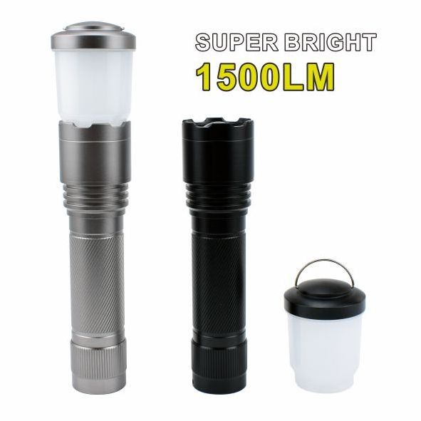 Competitive Price Heavy Duty 1500 Lumen Powerful Hand Torch Zoomable Flashlight LED Torch Flash Light