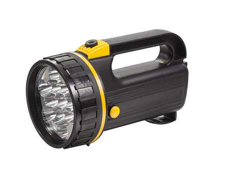 Portable LED Spot Flashlight Plastic Hunting Search Light with Handle, Mining Torch Light for Outdoor, Earthquake.