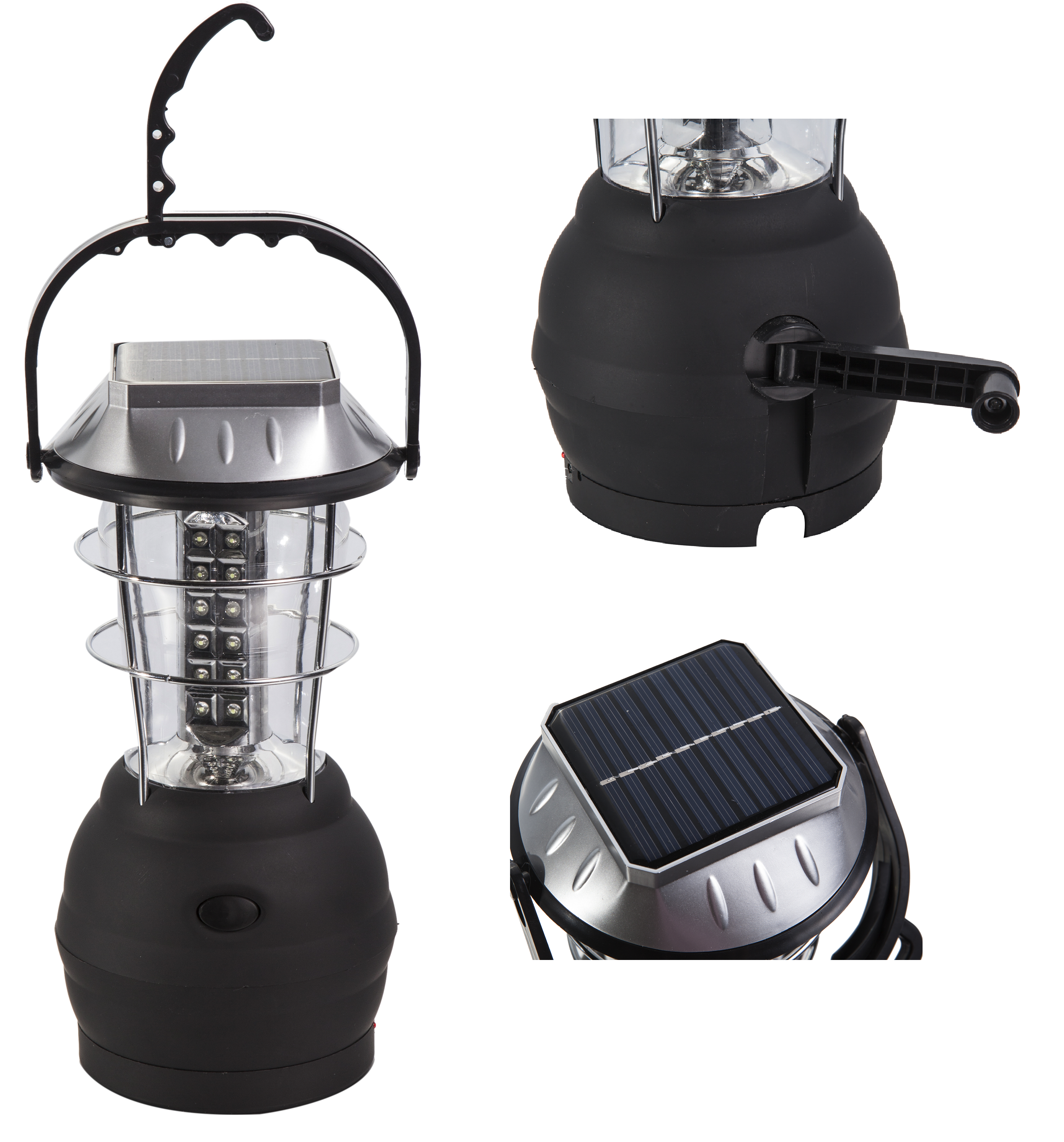 Extensible Ultra Bright LED Lantern 2 in 1 Flashlight & Camping Light with Solar Panel Rechargeable led Lanterns