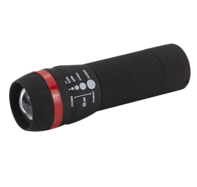 1W LED Zoom Focus Plastic Flashlight Best Selling 3 Modes Adjustable Focus LED Telescopic Flashlight Small