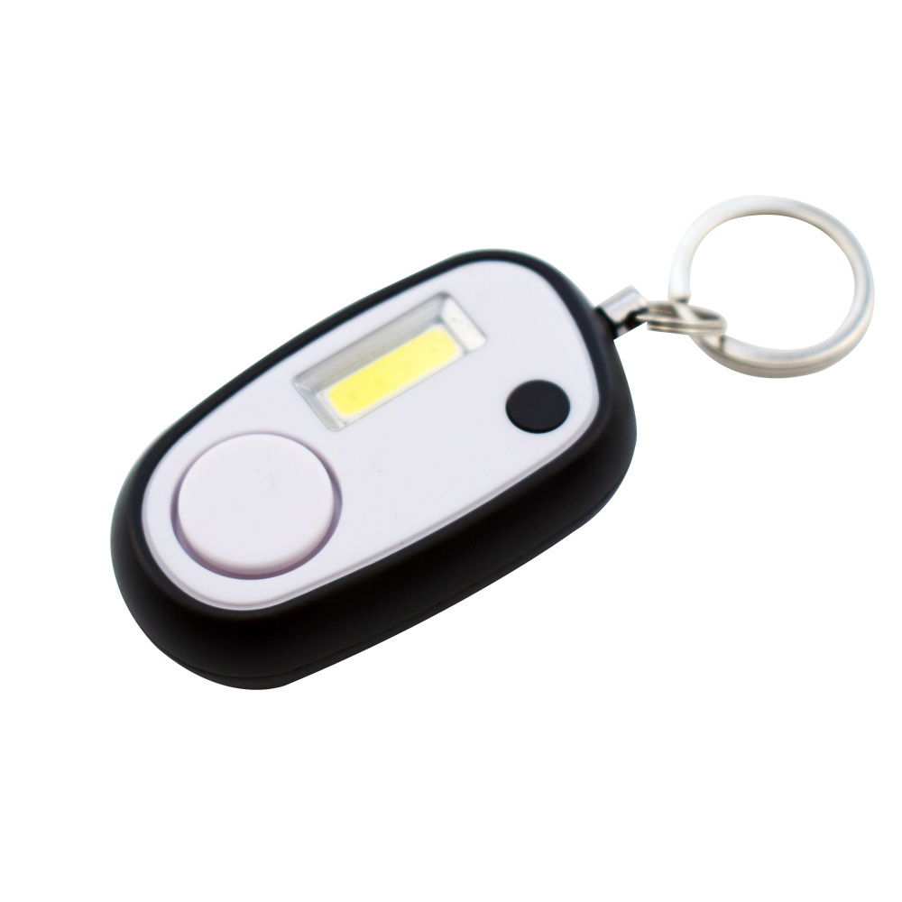 120DB LED Security Alarm Keychain Light, Portable mini Plastic Keychain Lights with Buzzer self defense for Women and Kids