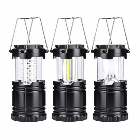 Manufacturer Mini 30 LED Telescopic Camping Light Portable Plastic Lantern with Hook