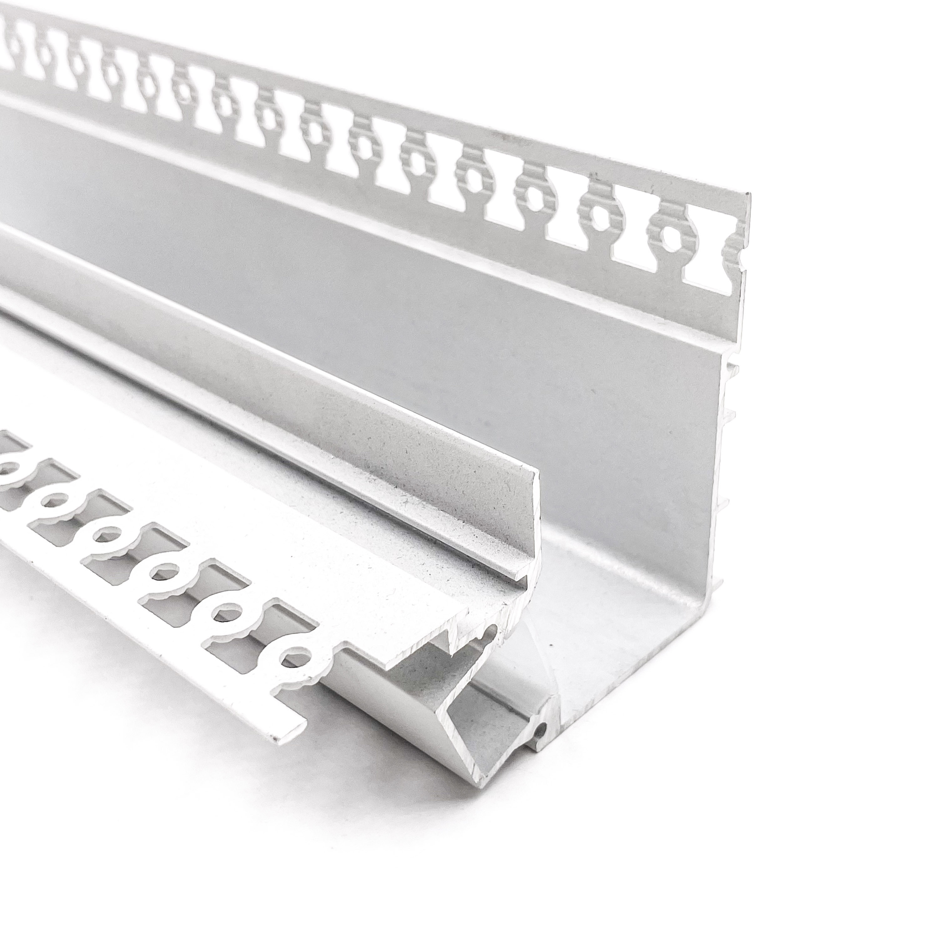 Aluminum Lace Led Ceiling Light With Led Channel Gypsum Embedded Slot U Shape Profile Aluminum For Ceiling Wall