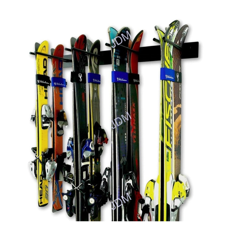 customized high quality metal steel wall ski board sets display storage rack powder coated shoes hanging