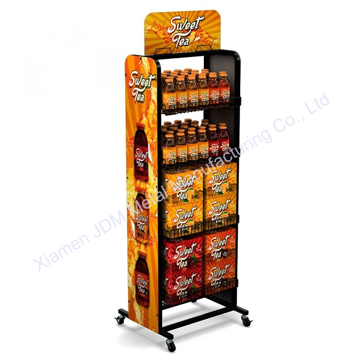 Customized Exhibition Basket Shelves Promotion Stacking Racks Pepsi Rack Display Stand Mountain Shelves