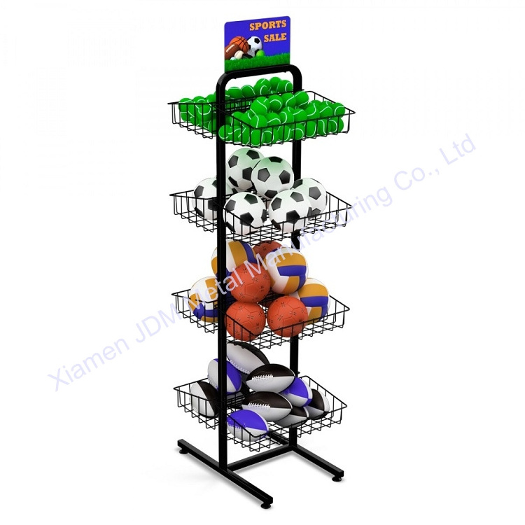 Free Design Metal Ball Store Storage Football Basketball Tennis Ball Soccer Ball rack