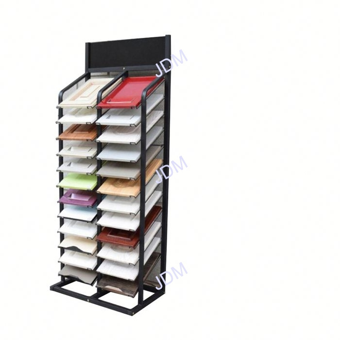 Customizing Exhibition Steel Metal multi Layers tiles Stand Floor Tile Display Rack For Exhibition