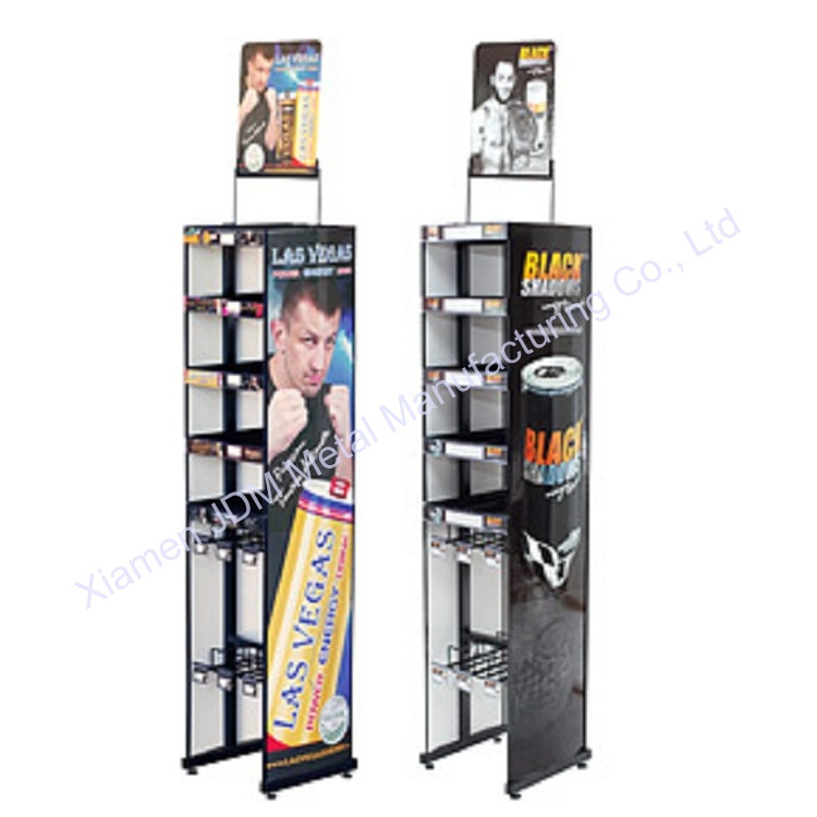 customize various steel Food Potato Chips Candy Stand Display Rack Popular Floor snack Standing Cabinet