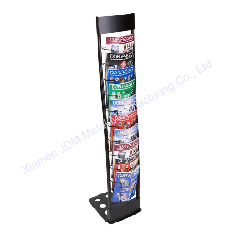 customize steel Mountain Shelves Free stand books rack Metal Steel Dvd CD book Rack Display stands