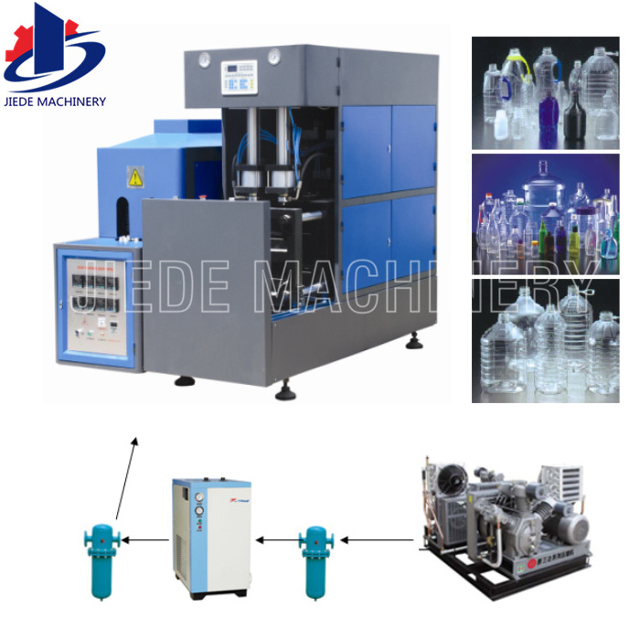 Semi automatic blow molding machine plastic bottle making machine