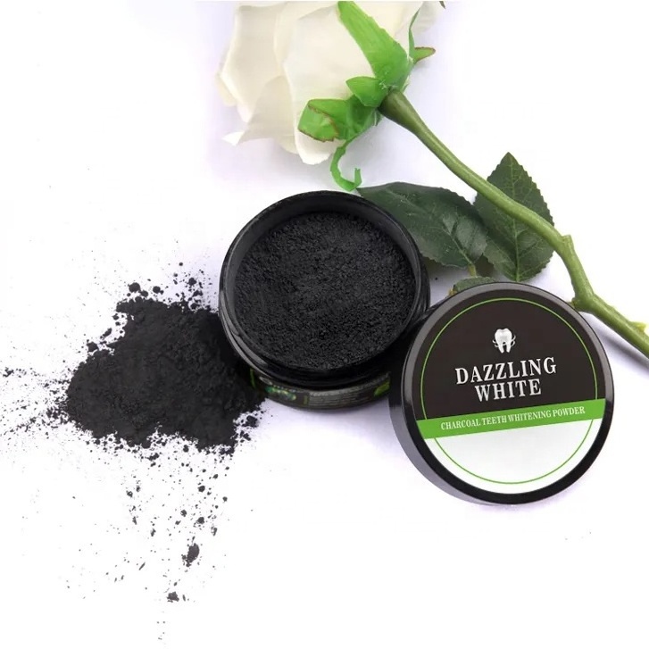 2023 New Private Label Customized Logo Charcoal Toothpaste Teeth Whitening Coconut Shell Powder