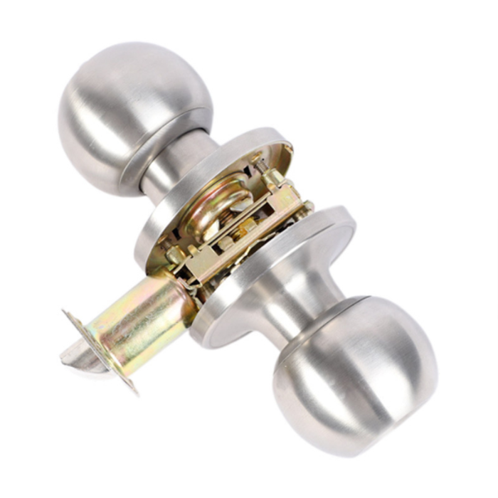 Cylindrical Entrance Stainless Steel Easy Install Knob Handle Lock Door Beaded Knob Lock