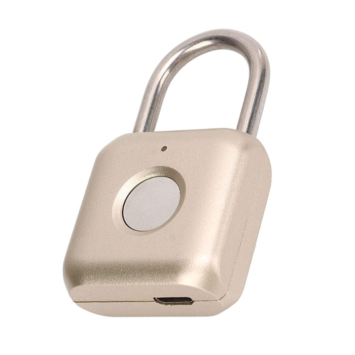 Stainless Steel Top Security Lock Smart Fingerprint Padlock Luggage Padlock Safety Fingerprint Door Lock