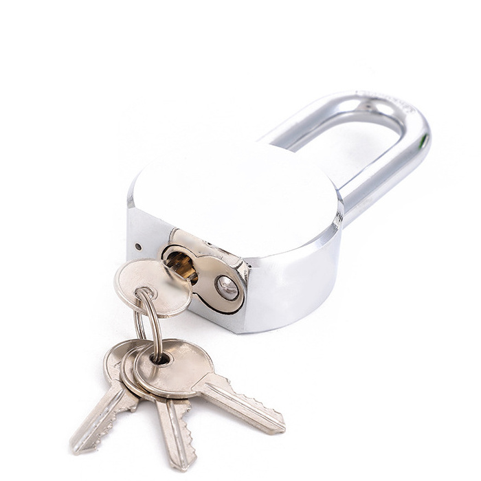 Chrome Plated Heavy Duty 65mm Round Steel Padlock Factory Padlock With High Quality