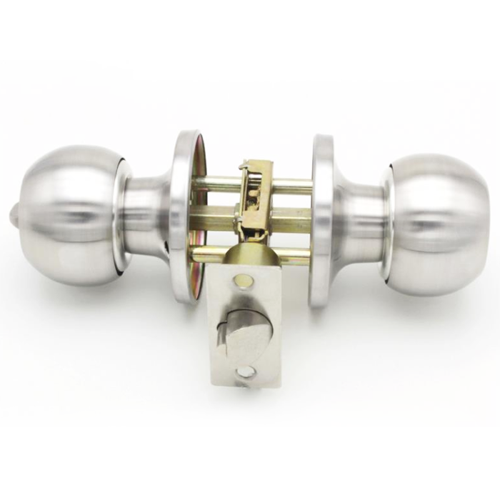 Cylindrical Entrance Stainless Steel Easy Install Knob Handle Lock Door Beaded Knob Lock