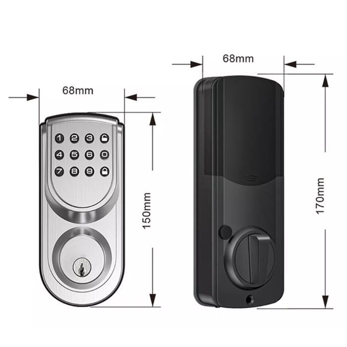 3d face recognition smart hock wi-fi apartment door keyless auto eletronic door lock smart security