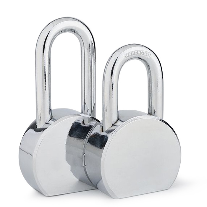 Chrome Plated Heavy Duty 65mm Round Steel Padlock Factory Padlock With High Quality