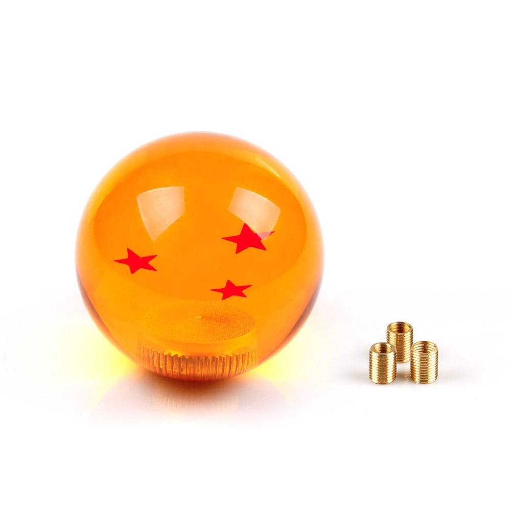 JDMotorsport88 Universal Yellow Acrylic Dragon Ball Gear Shift Knob Shifter Knob