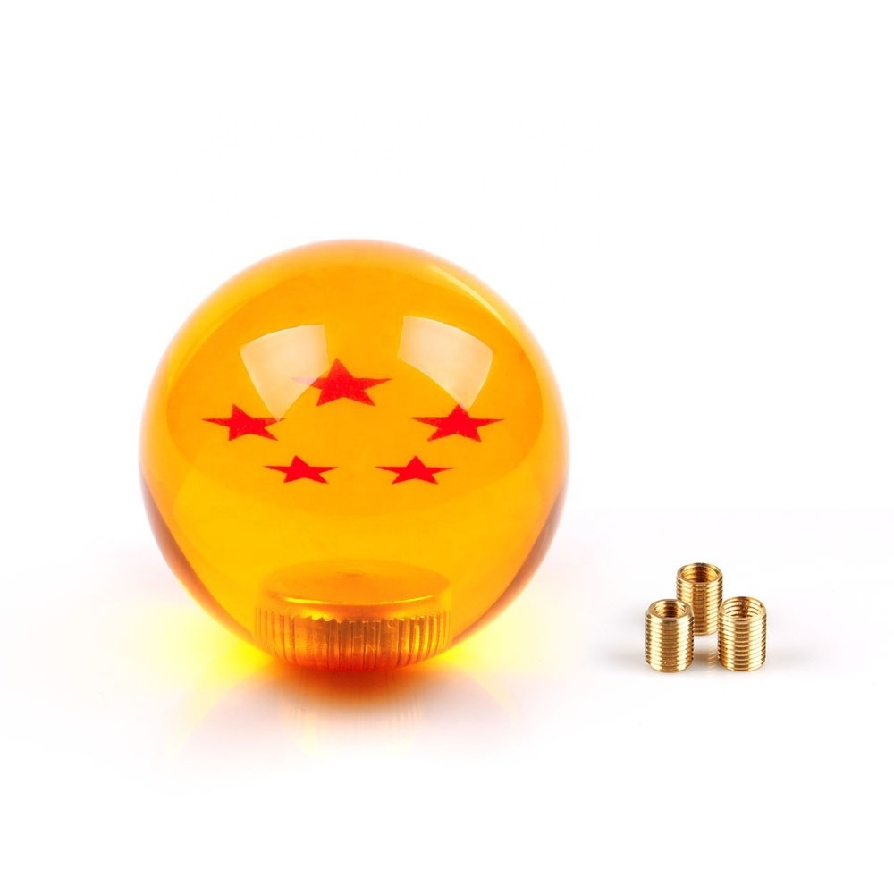 JDMotorsport88 Universal Yellow Acrylic Dragon Ball Gear Shift Knob Shifter Knob