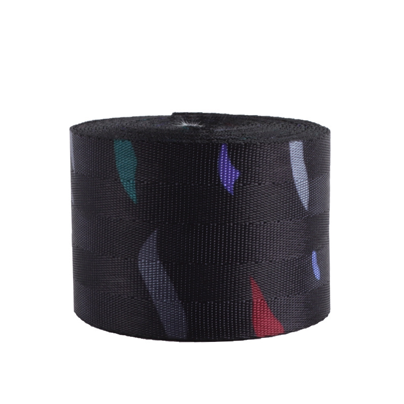 Wholesale JDM 360mm black polyester car coloured seat belt webbing for seatbelt safety belt