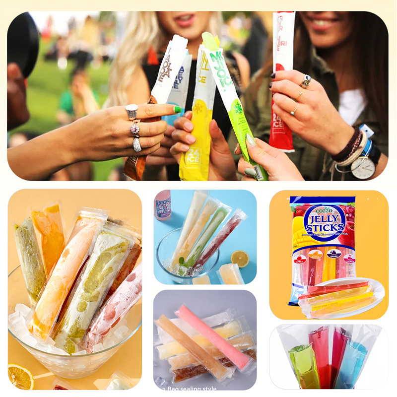 Automatic Ice Lolly Ice Pop Popsicle Stick Packing Machine Fruit Juice Sachet Filling And Sealing Packaging Machine