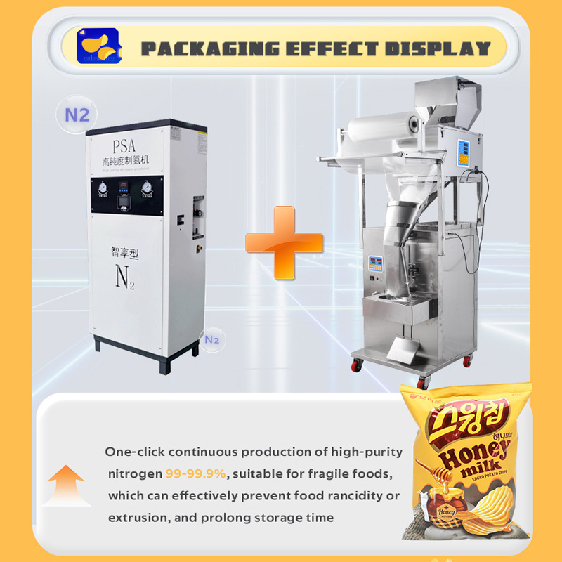 Fully Automatic Vertical Potato Chips Packaging Machine With Nitrogen Banana Chips Plantain Chips Filling Packing Machine