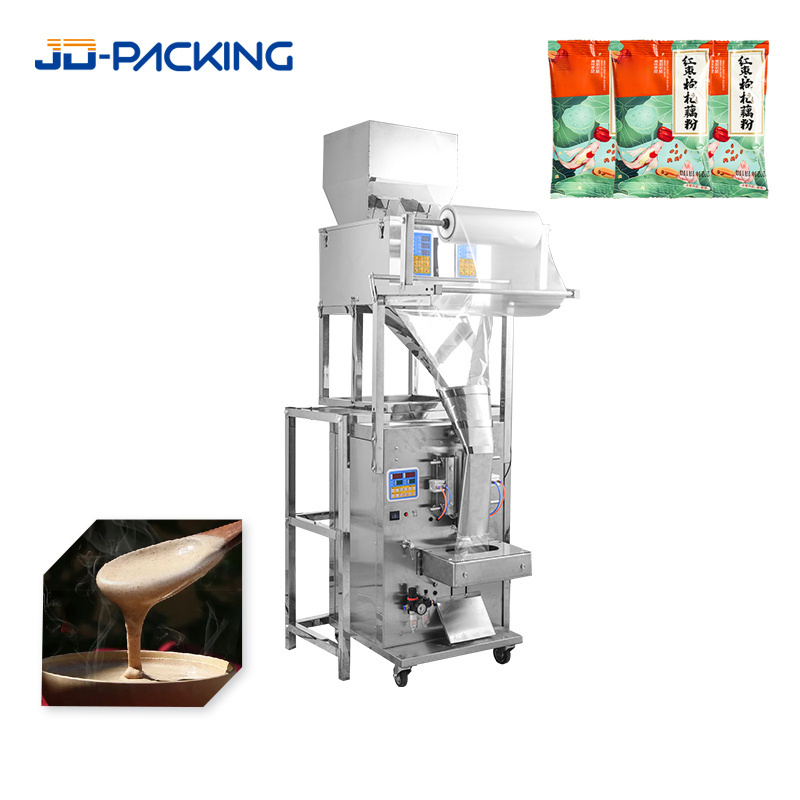 Small  automatic detergent powder soap tea bag sand coffee sachet flour spices powder weighing and sealing packaging  machine