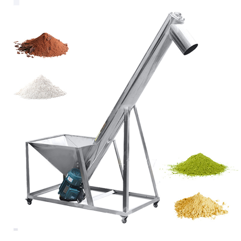 Grain Rice Nuts Beans Granule Particle Powder Bucket Inclined Elevator Conveyor Belt Feeding Machine