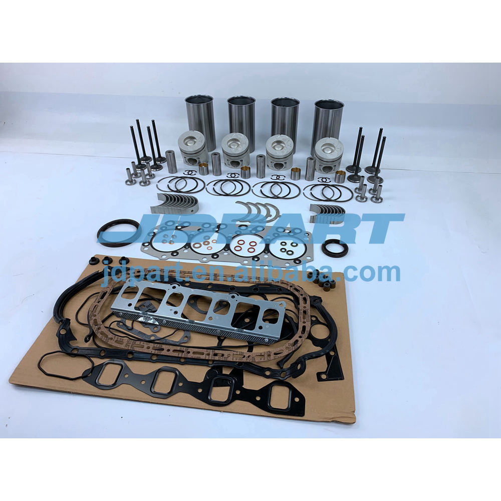 For Isuzu Machinery Engine 4JB1 Cylinder Liner Kit With Gasket Kit & Engine Bearing Thrust Washer Valve Valve Guide Valve Seat