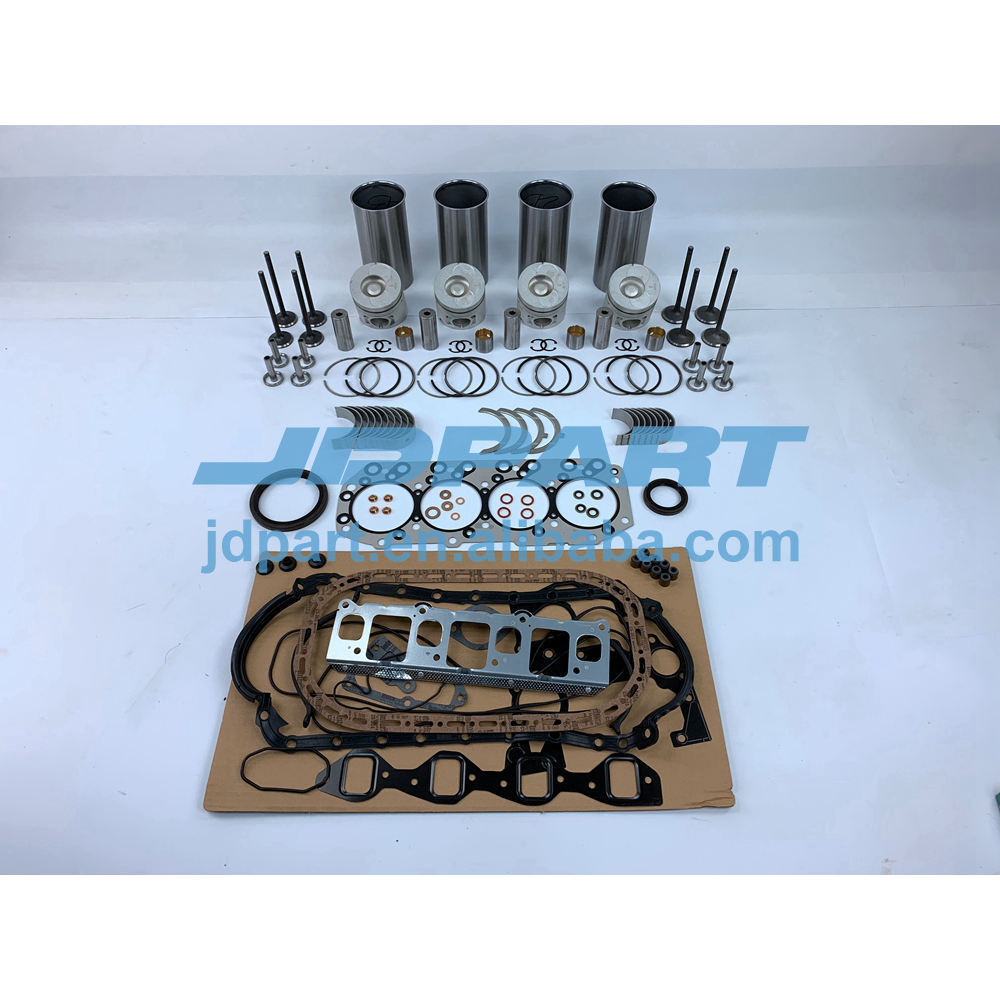 For Isuzu Machinery Engine 4JB1 Cylinder Liner Kit With Gasket Kit & Engine Bearing Thrust Washer Valve Valve Guide Valve Seat