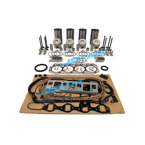 For Isuzu Machinery Engine 4JB1 Cylinder Liner Kit With Gasket Kit & Engine Bearing Thrust Washer Valve Valve Guide Valve Seat