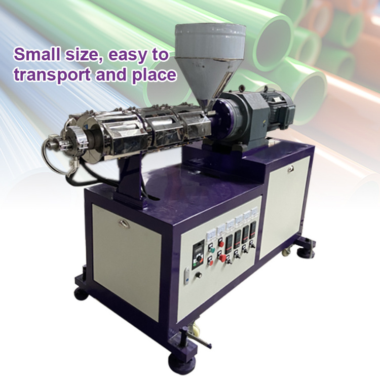 Single Screw High Speed Energy Saving Small Plastic Mini Rubber Extruder Lab Plastic PP Extruder Machine For Sale