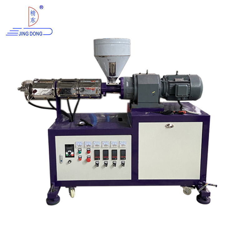 Single Screw High Speed Energy Saving Small Plastic Mini Rubber Extruder Lab Plastic PP Extruder Machine For Sale