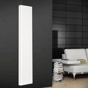 Heat Radiators Wall Heating White Vertical Oval Design Radiator