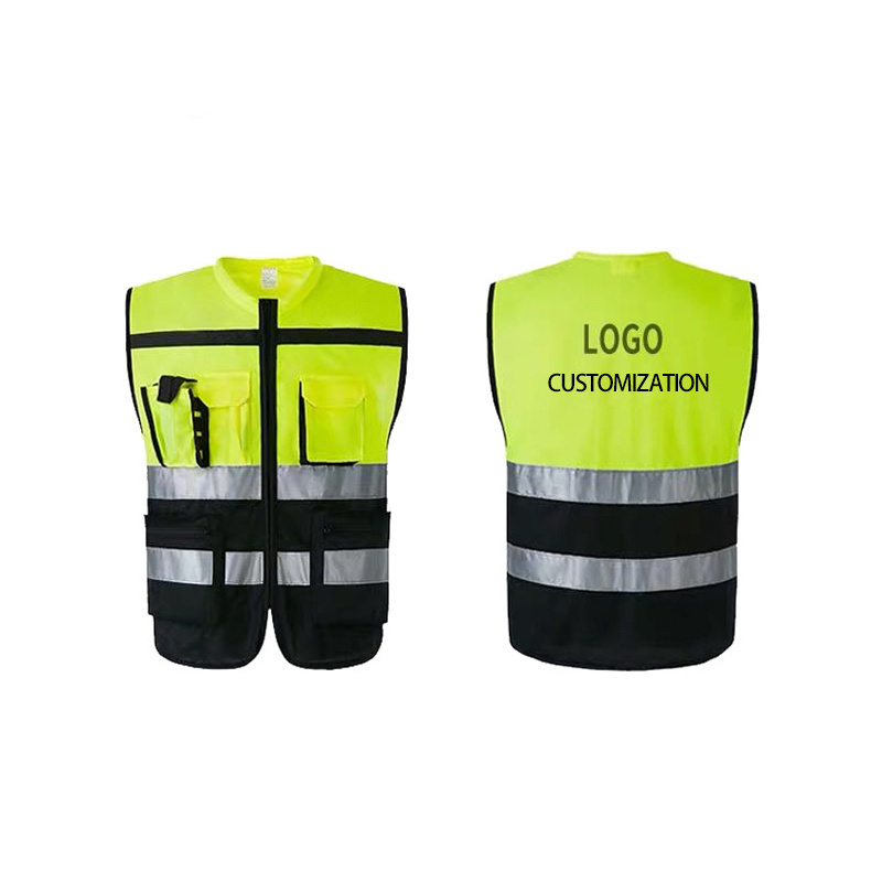 safety reflector work vest for men safety helmet waterproof camera winter jacket and pants yellow blue vest with zipper