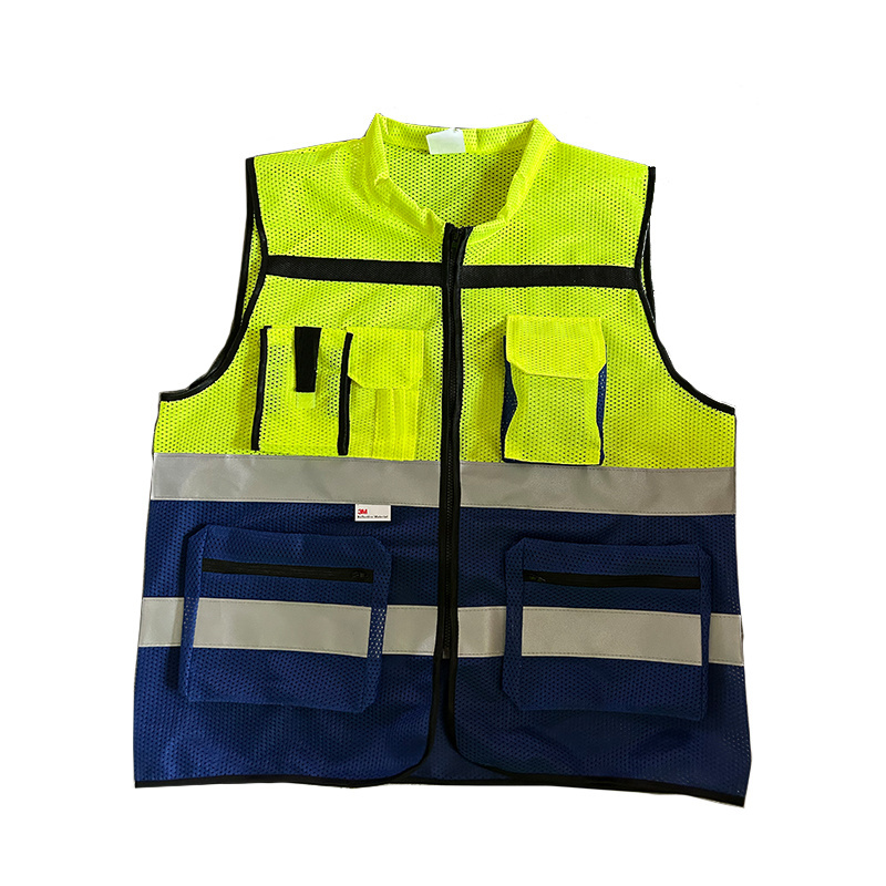 Construction Work reflective safety clothing breathable Top selling emergency High Visibility 3m reflective stripes safety vest