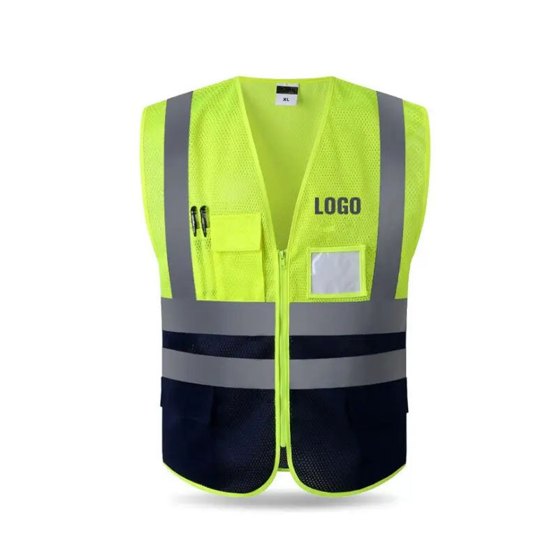 Safety Vests With Pocket Heavy Duty Winter Warm Work Safety Reflector Vest