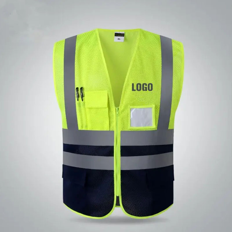 Safety Vests With Pocket Heavy Duty Winter Warm Work Safety Reflector Vest