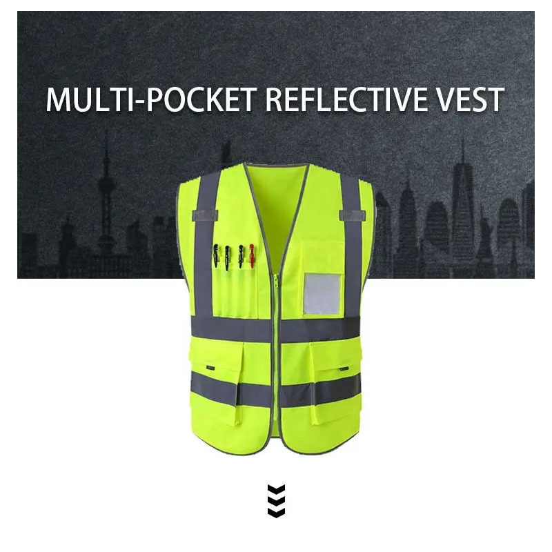 100% Polyester Mesh Reflective Safety Vest with ANSI/Isea 107-2020