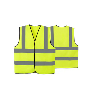 High Visibility Safety Vest with Reflective Strips | Neon Yellow Color | Zipper Front | For Emergency, Construction and Safety