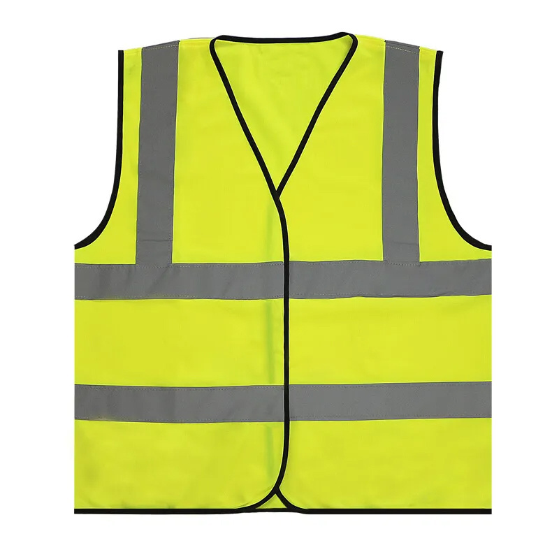 High Visibility Safety Vest with Reflective Strips | Neon Yellow Color | Zipper Front | For Emergency, Construction and Safety