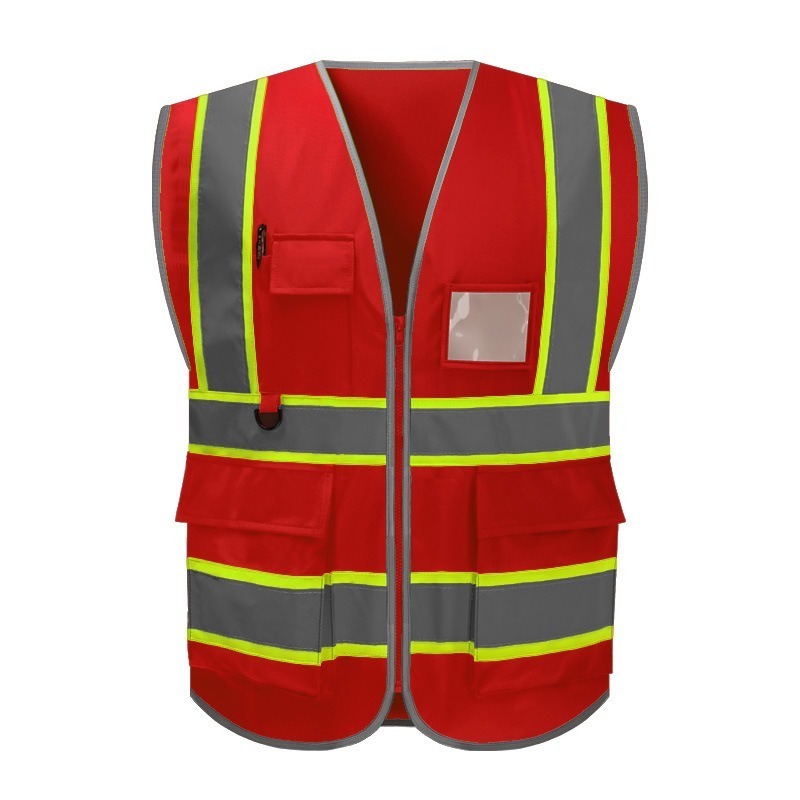 Hi Vis Vests 2 Pcs Hi viz Vests Yellow Reflective Jacket Vest High Vis Vests, High Visibility Safety Waistcoat, One size